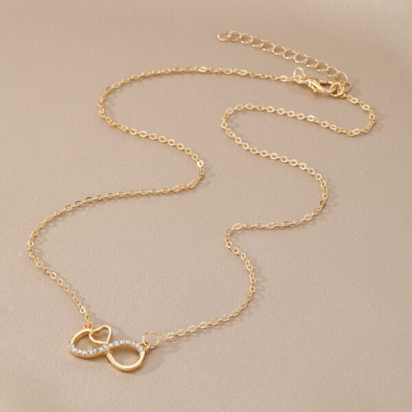 Infinite Symbol Necklace Choker Minimalist Light Luxury - Image 6