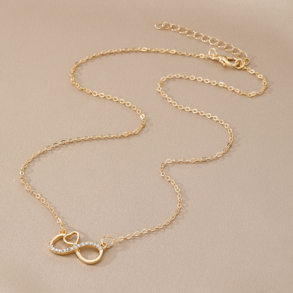 Infinite Symbol Necklace Choker Minimalist Light Luxury - Image 6