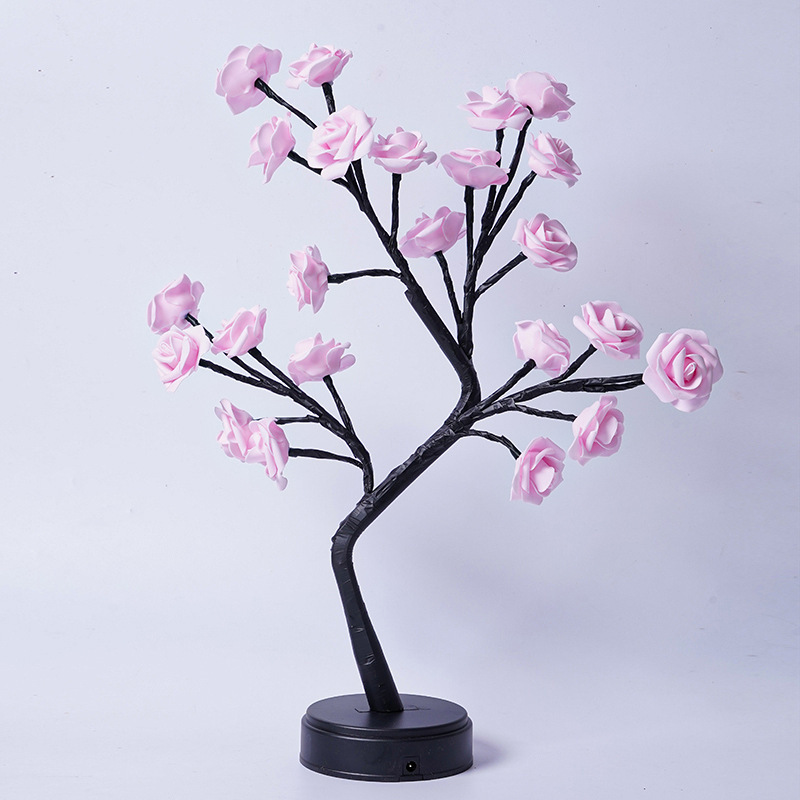 Table Lamp Flower Tree Rose Lamps Fairy Desk Night Lights USB Operated Gifts For Wedding Valentine Christmas Decoration - Image 5