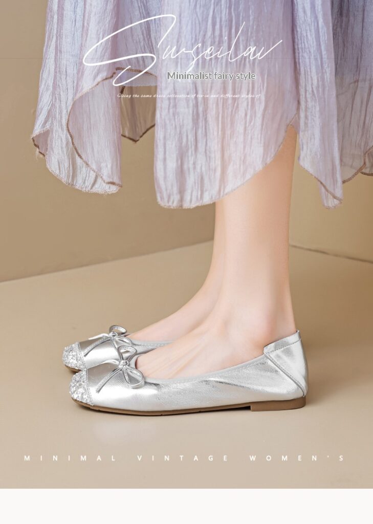 Women's Soft-soled Low-cut Bow-tie Flat Shoes