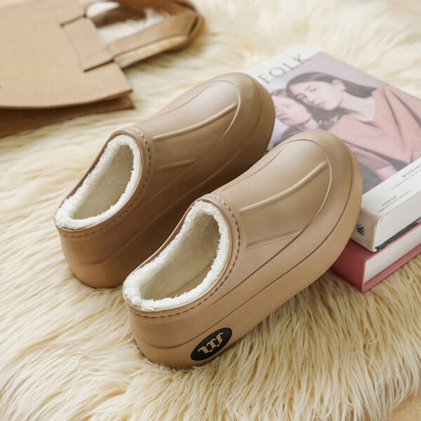 Envelope-style Warm Waterproof And Oil-resistant Slip-on Shoes - Image 6
