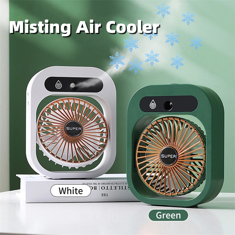 Air Conditioning Fan Desk Misting Fan Air Cooler Cooling USB Rechargeable Humidifier Portable Spray Fan With 3 Wind Speeds Mist Fan For Home - Image 1