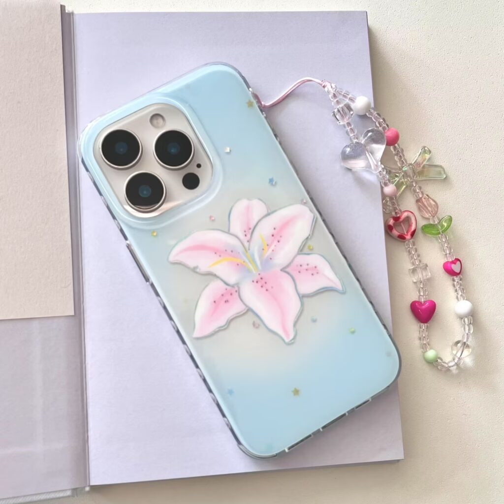 Minimalist Gilded-line Daffodil Phone Case Fresh And Stylish