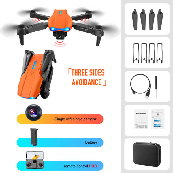 4K Dual Camera Remote Control Three-sided Obstacle Avoidance Drone - Image 22