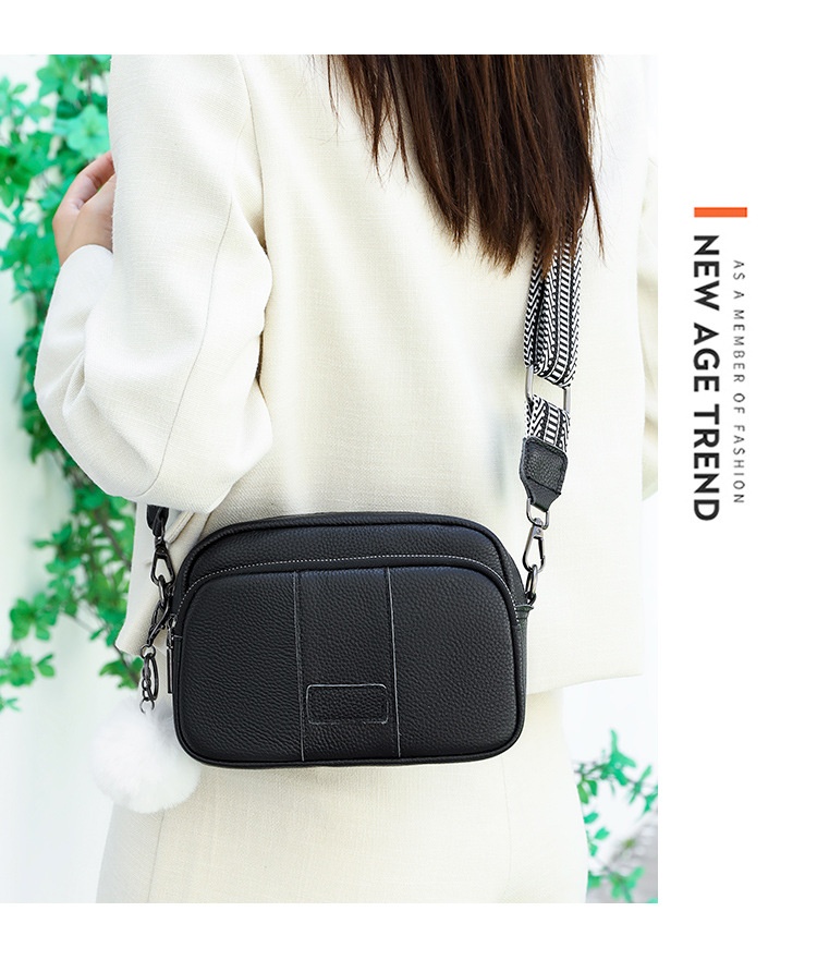 Genuine Leather Womens New Trendy Fashionable Versatile Single-shoulder Bag - Image 12