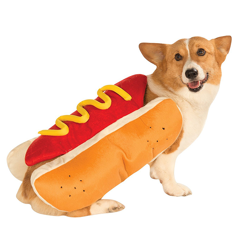 Funny Halloween Costumes For Dogs Puppy Pet Clothing Hot Dog Design Dog Clothes Pet Apparel Dressing Up Cat Party Costume Suit - Image 1