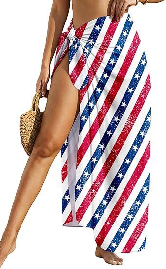 Women's Sheer Sarong High-Slit One-Size Swimsuit Cover-Up - Image 2