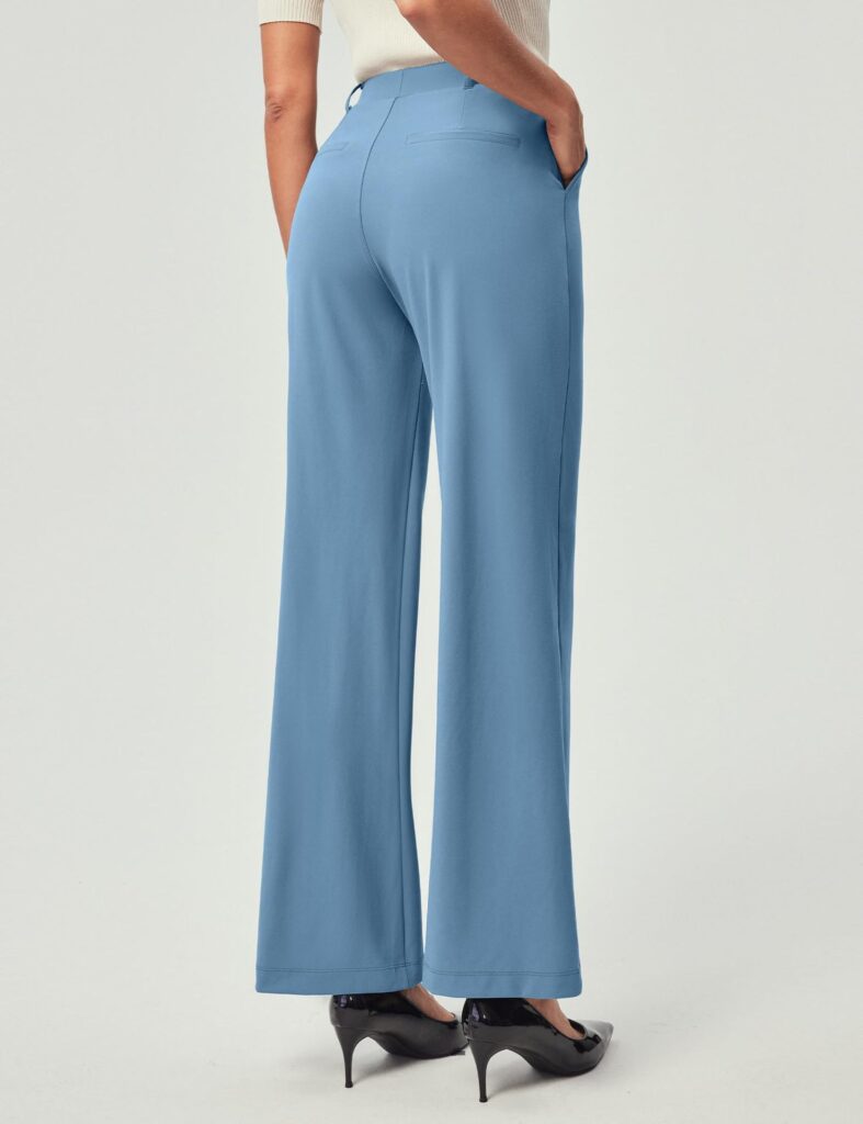 Womens High-Waisted Stretchy Work Business Casual Pants