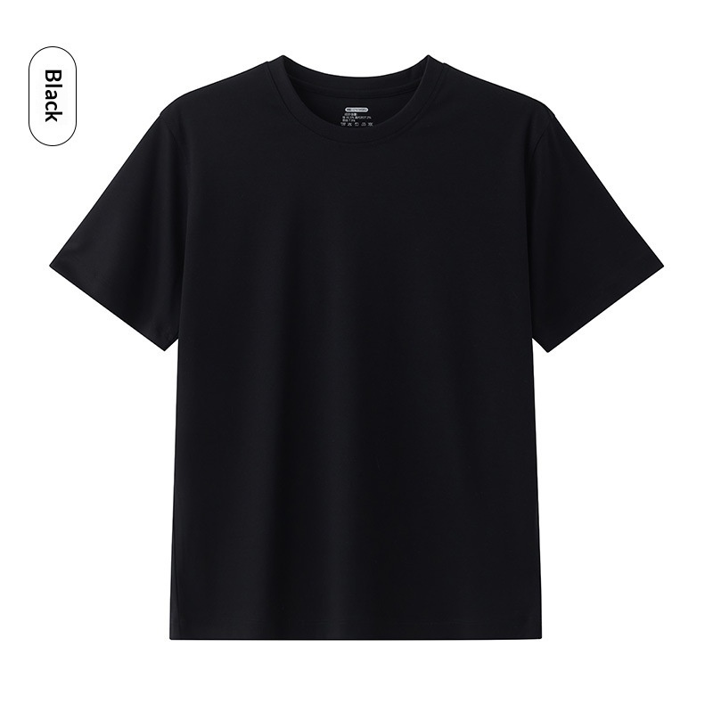 Cool Breathable Liquid-Ammonia Cotton Comfortable T-Shirt Casual Crew Neck Short-Sleeve For Men - Image 22