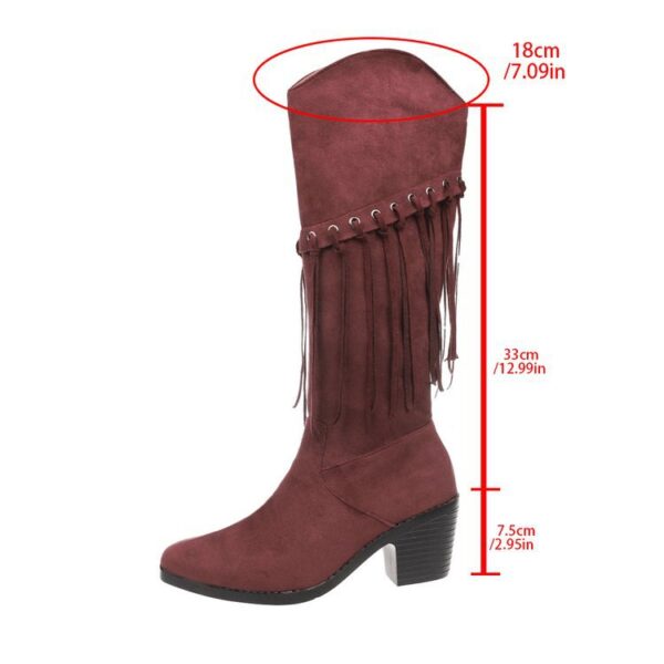 Women's Plus-Size New Style Western Boots - Image 7
