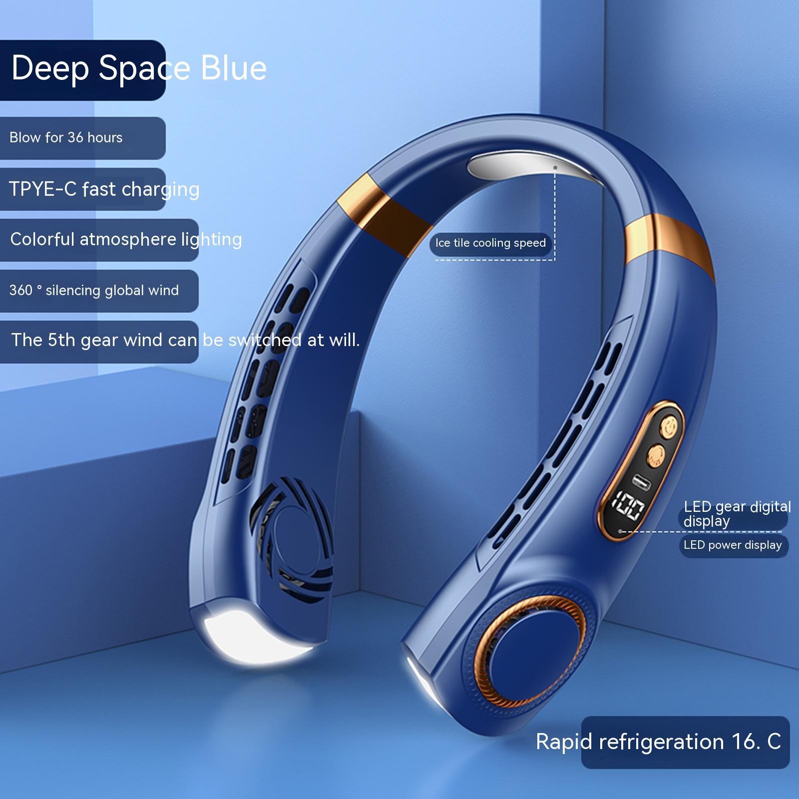 Portable Mute Multifunctional Hanging Neck Fan - Image 7