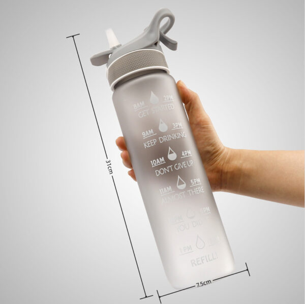 Water Bottle Scrub Bounce Cover Straw Space Cup Sports Water Bottle - Image 15