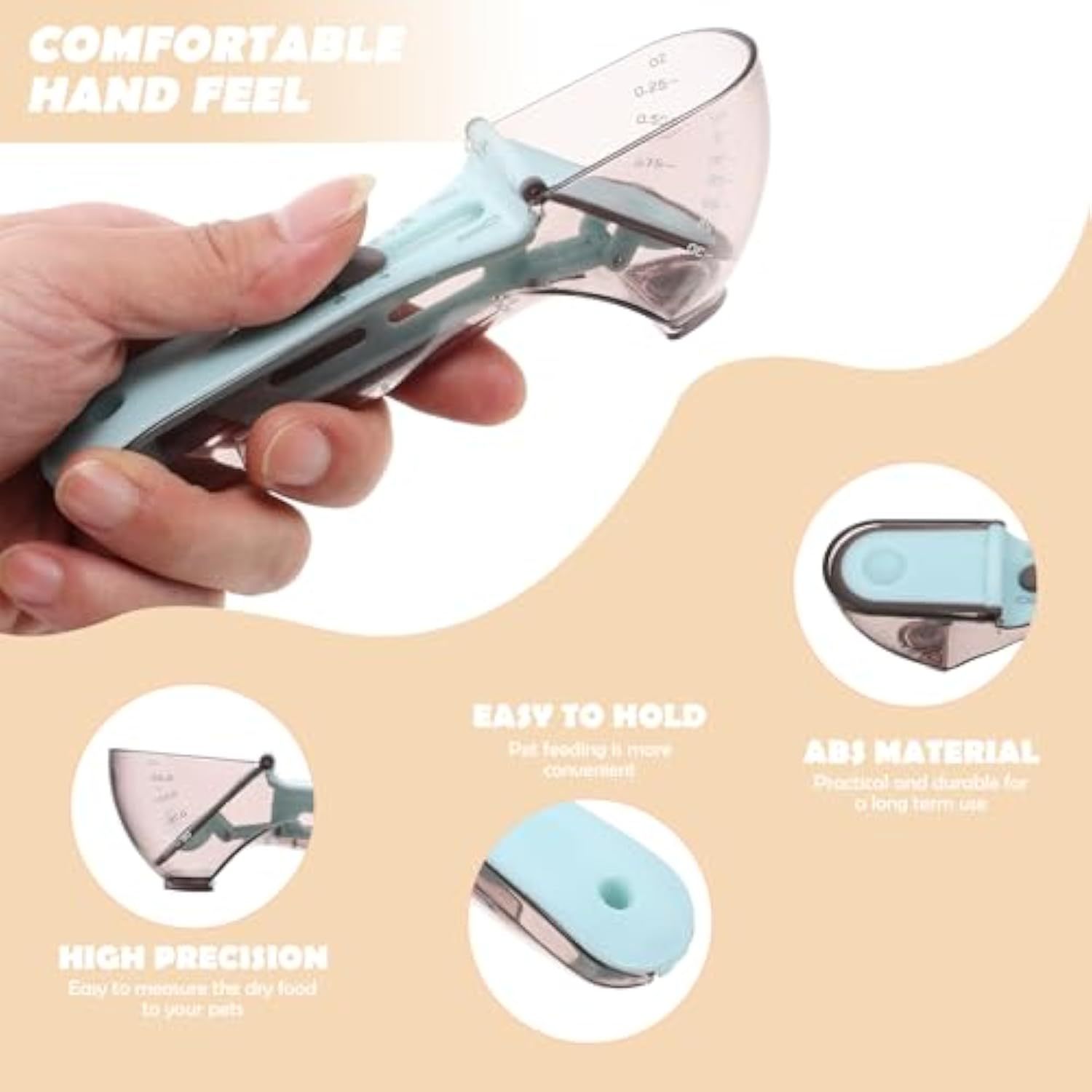 Spoon Pet Measuring Dog Food Measuring Cups Coffee Scoop Pet Food Scoop Cat Food Scoop Food Scale Liquid Cat Food Scoop For Pet Feeding Dog Food Scale Milk - Image 4