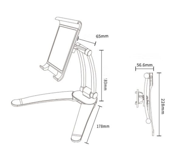 Aluminum Alloy Desktop Tablet Stand - Image 2