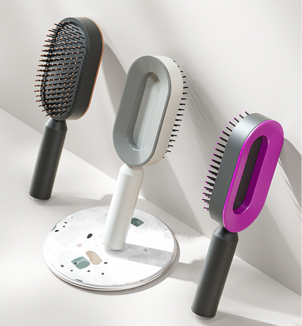 Self Cleaning Hair Brush For Women One-key Cleaning Hair Loss Airbag Massage Scalp Comb Anti-Static Hairbrush - Image 16