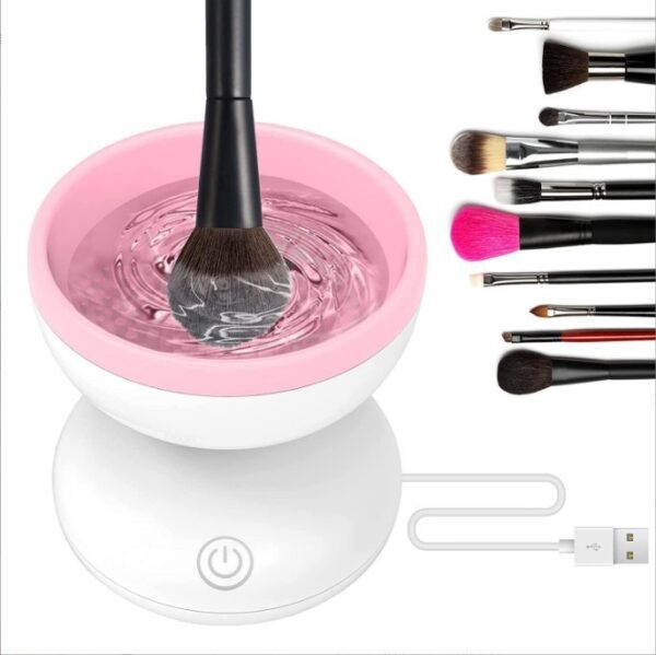 Electric Makeup Brush Cleaner Machine Portable Automatic USB Cosmetic Brush Cleaner Tools For All Size Beauty Makeup Brushes Set - Image 16