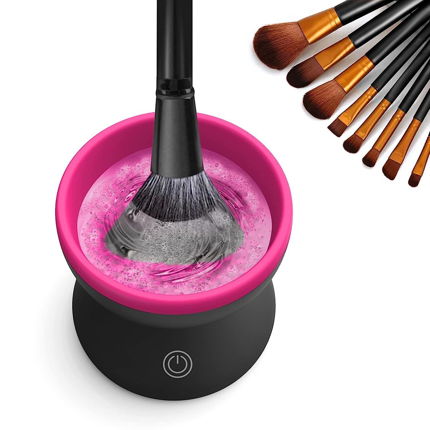 Electric Makeup Brush Cleaner Machine Portable Automatic USB Cosmetic Brush Cleaner Tools For All Size Beauty Makeup Brushes Set - Image 14