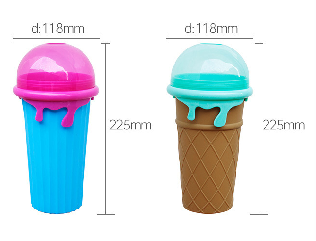 500ml Large Capacity Slushy Cup Summer Squeeze Homemade Juice Water Bottle Quick-Frozen Smoothie Sand Cup Pinch Fast Cooling Magic Ice Cream Slushy Maker Beker Kitchen Gadgets - Image 11