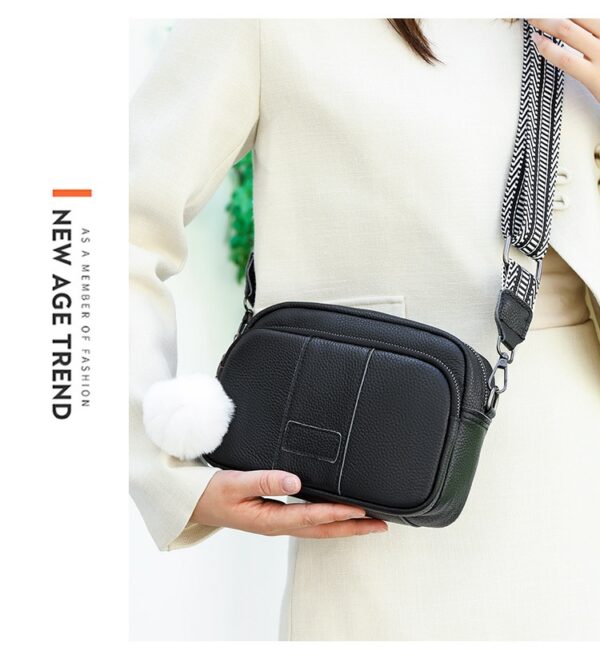 Genuine Leather Womens New Trendy Fashionable Versatile Single-shoulder Bag - Image 22