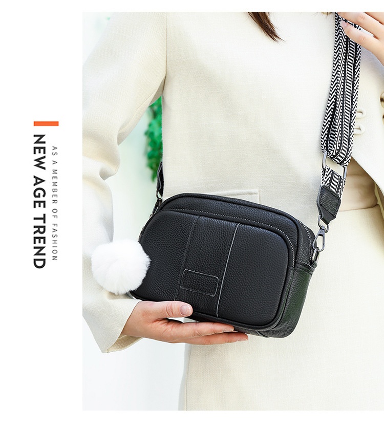 Genuine Leather Womens New Trendy Fashionable Versatile Single-shoulder Bag - Image 22