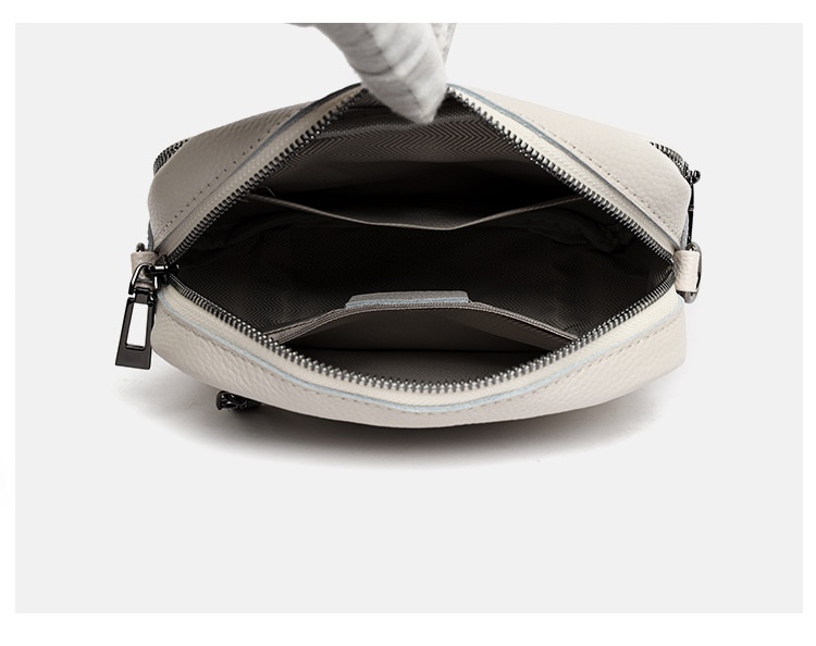 Genuine Leather Womens New Trendy Fashionable Versatile Single-shoulder Bag - Image 16