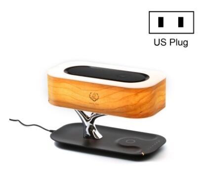 Creative Tree Light Table Lamp Bluetooth-Compatiable Music Speaker Bedside Light Dimmable Phone Wireless Charging Desk Lights - Image 2