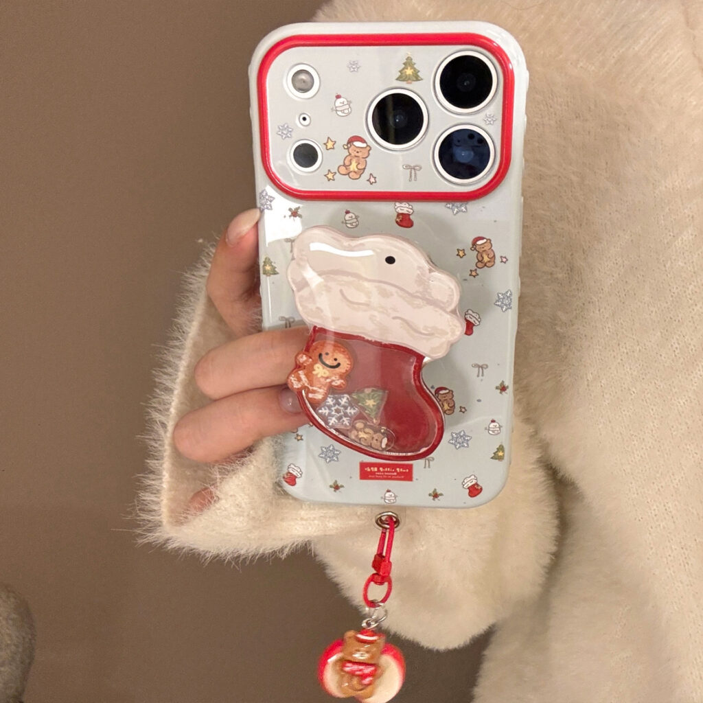 Christmas Stocking Shaker Stand Phone Case