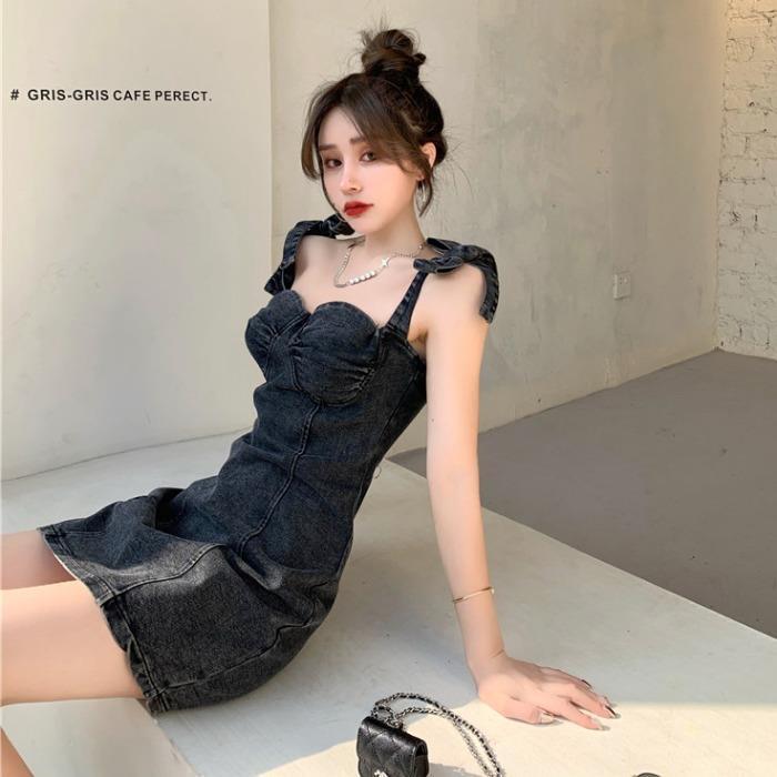 Hong Kong-style Retro Sexy Tube Top Slip Dress - Image 27