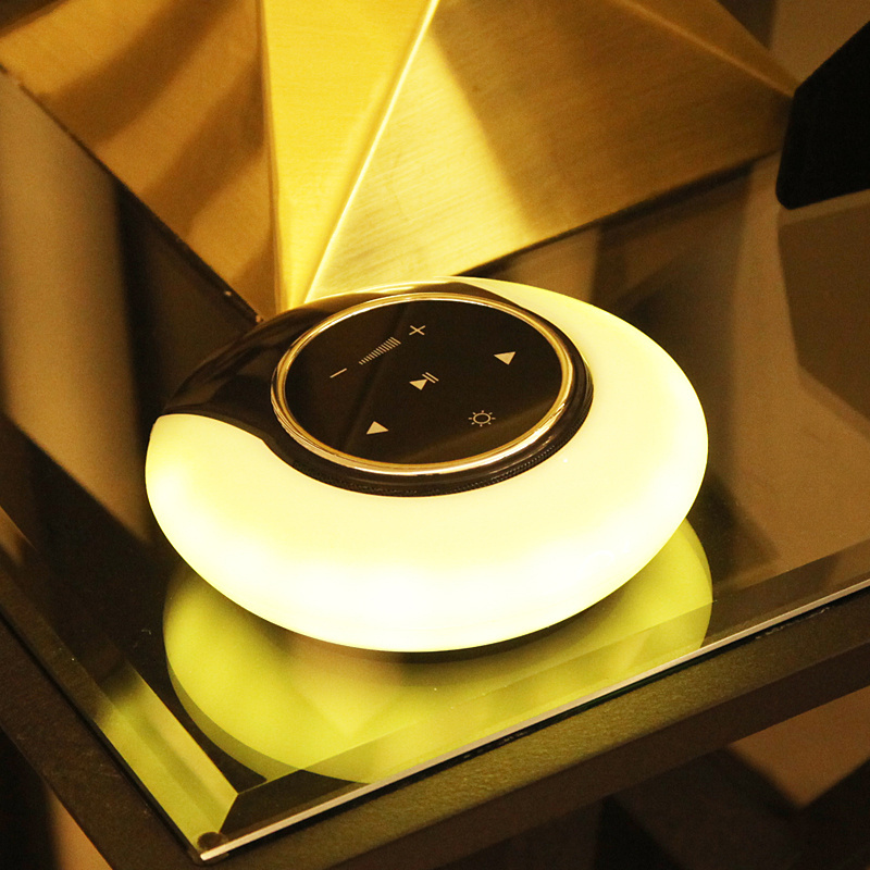 Creative Bluetooth Subwoofer Stereo Speaker LED Desk Lamp Stepless Dimming Folding Touch Atmosphere Night Light - Image 28