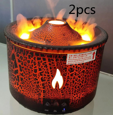 New Creative Ultrasonic Essential Oil Humidifier Volcano Aromatherapy Machine Spray Jellyfish Air Flame Humidifier Diffuser - Image 31