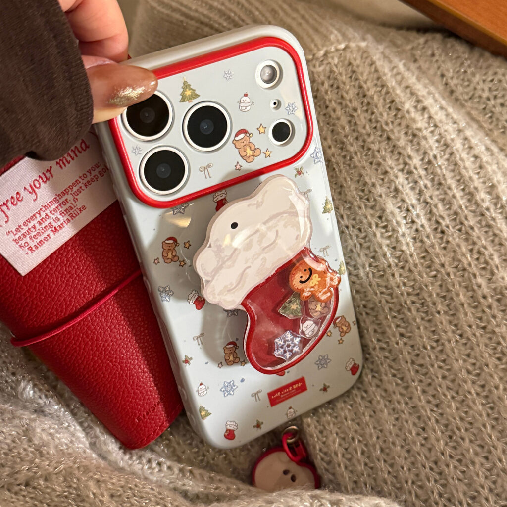 Christmas Stocking Shaker Stand Phone Case