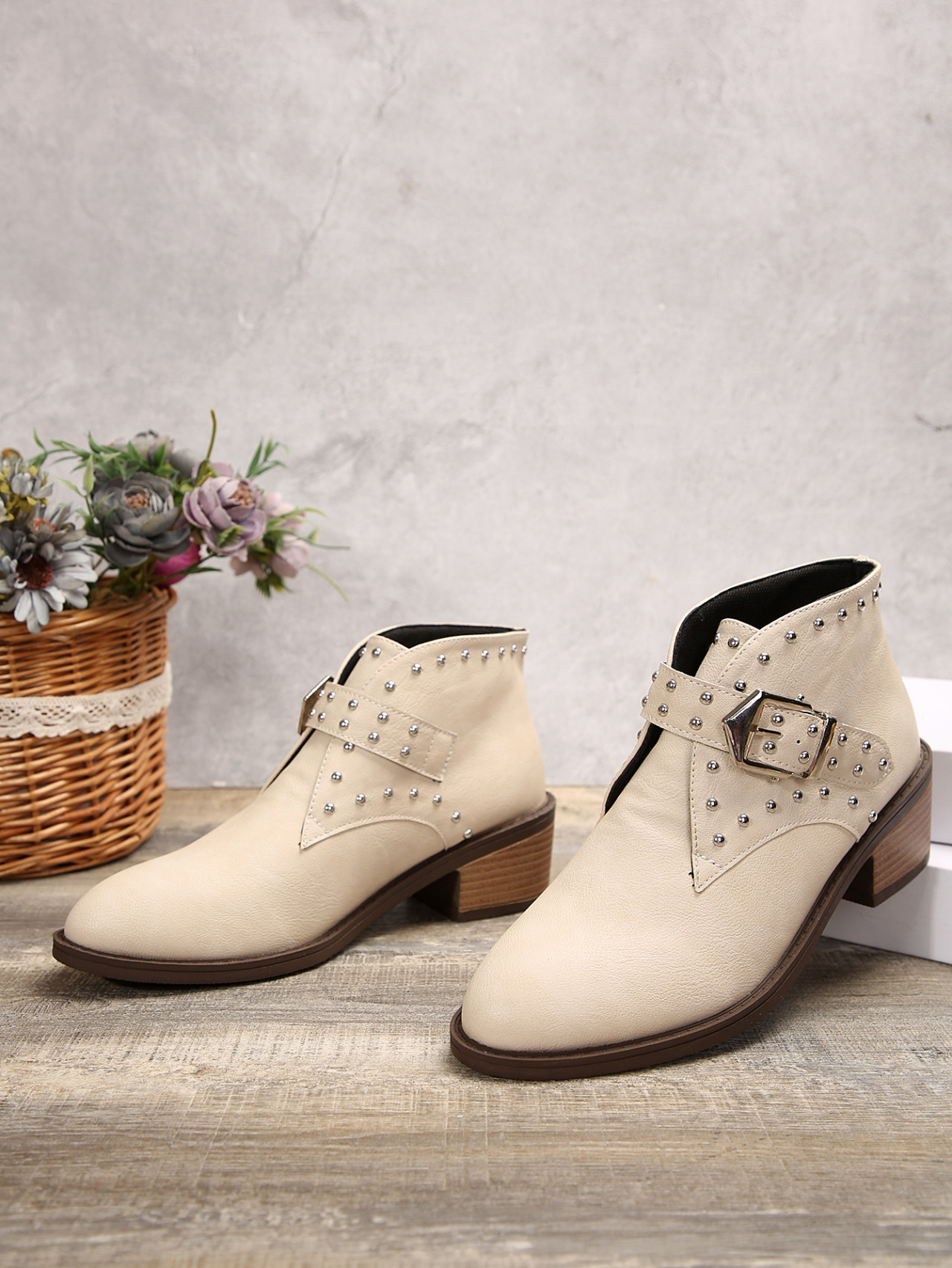 Mid-heel Boots Winter Pointed Toe Shafted - Image 12