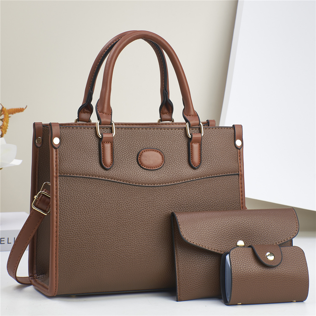 Stylish Three-Piece Shoulder Bag Set For Women Mother-and-Child Bags - Image 7