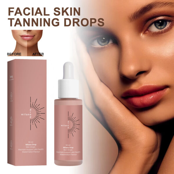 Tanning Face Serum Face Body Tanning Bed Outdoor Fine Line Repair Skin Serum Dark Bronzer Self Tanning Serum Drops - Image 12