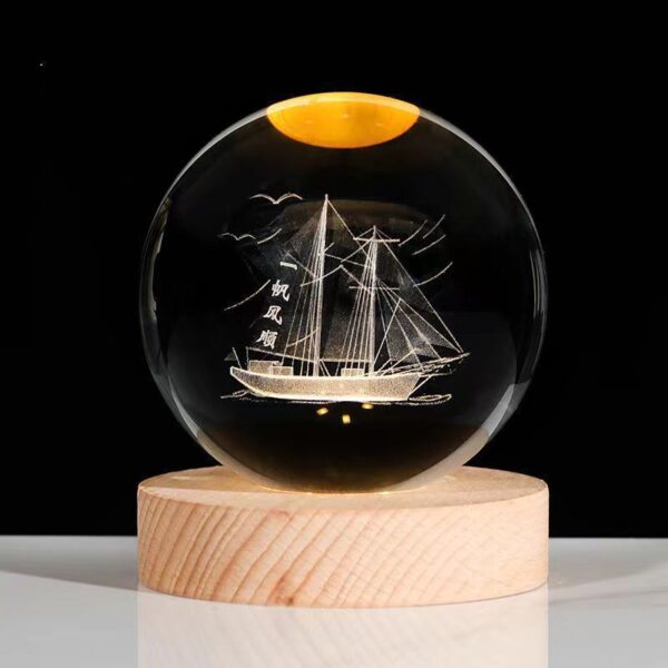 Luminous Starry Sky And Planets Moon Moon Crystal Ball Small Night Lamp Projection Ambience Light Creative Gift New Strange Gift - Image 34
