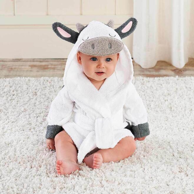 Cartoon Cute Animal Modeling Baby Bath Towels Baby Bathrobes Cotton Children