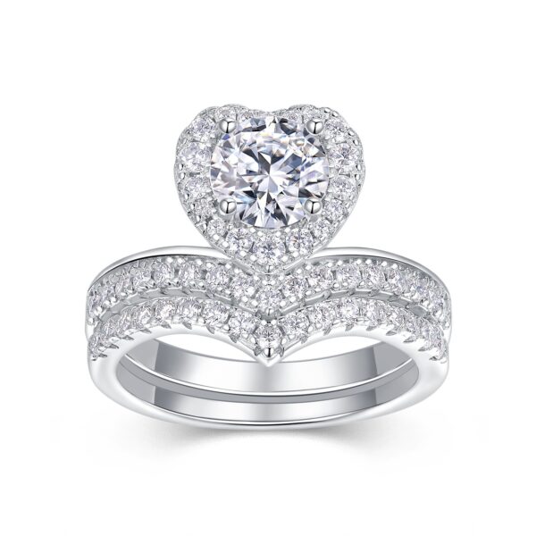 1-carat Luxury Fashion Minimalist Trend Jewelry Ring Set With Top-quality Morganite, Made Of S925 Silver With Electroplated Platinum, Suitable For Ladies. - Image 7