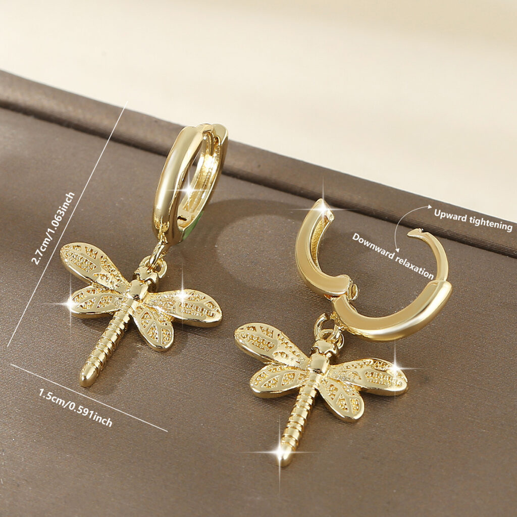 Dragonfly Earrings, Niche And Versatile