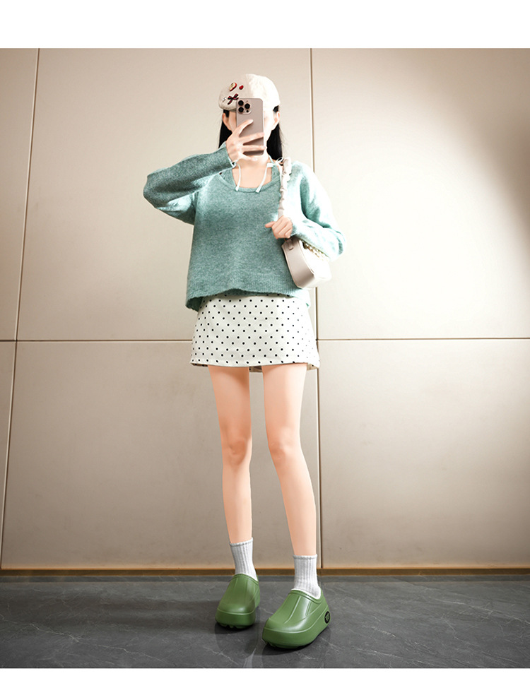 Envelope-style Warm Waterproof And Oil-resistant Slip-on Shoes - Image 12