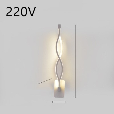 led wall lamp nordic minimalist bedroom bedside lamp - Image 46