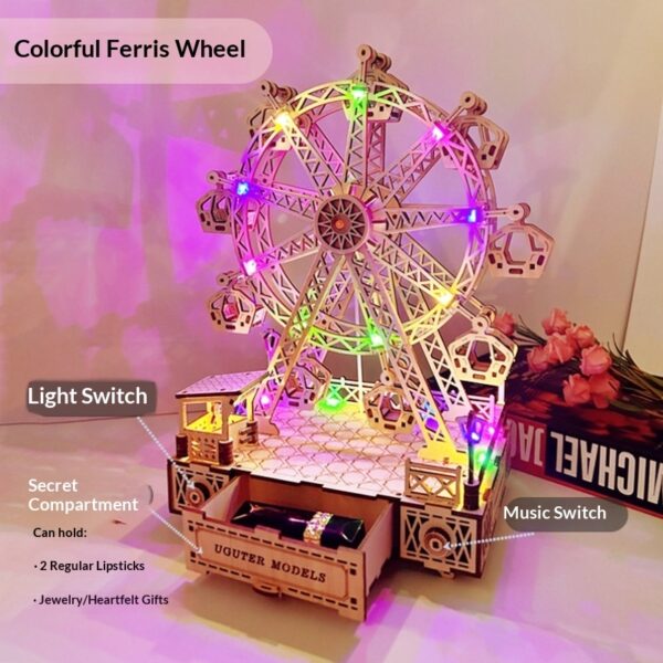 Music Ferris Wheel 3D Puzzle Wooden Toy