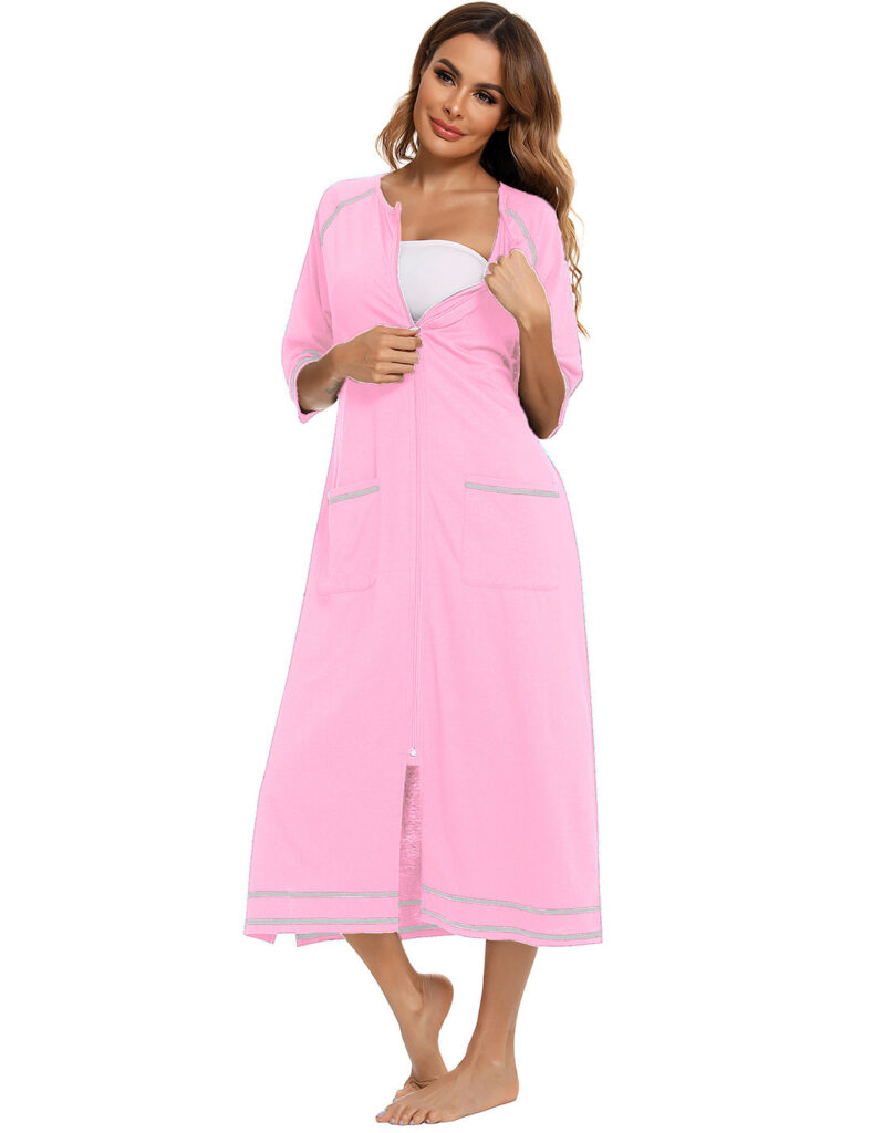 Comfortable Cardigan Womens Base-Layer Pajamas For Autumn And Winter
