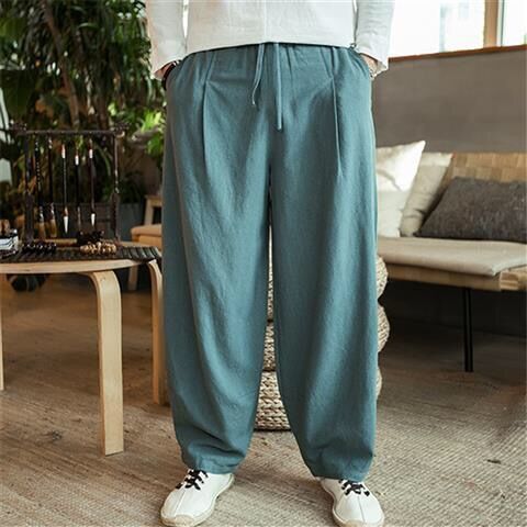 Chinese style large fat wide leg pants - Image 20