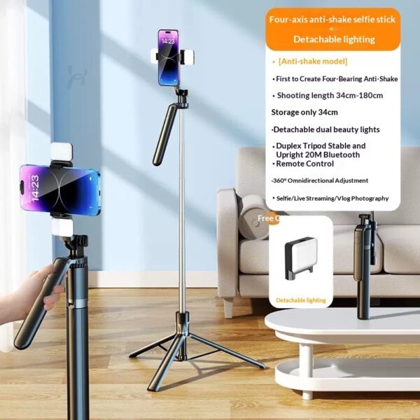 Outdoor Bluetooth Tripod With An Ultra-long Extendable ArmRotating Remote Control And Built-in Image Stabilization - Image 25
