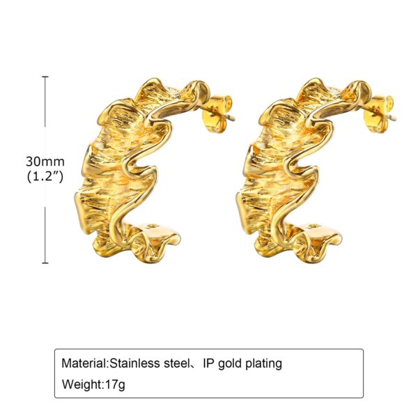 Elegant All-match Stainless Steel Earrings - Image 2