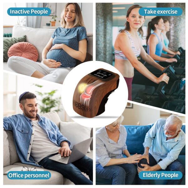 Intelligent Home Use Electric Intelligent Kneading Heating Knee Massager Rechargeable Pain Relief Infrared Laser Vibration Knee Massager - Image 15