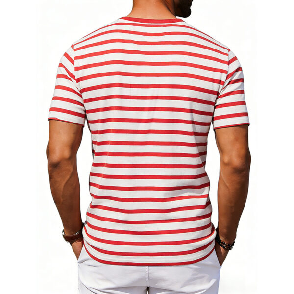 Men's Loose-fit Retro Simple Casual Crew-neck Short-sleeve T-shirt - Image 27