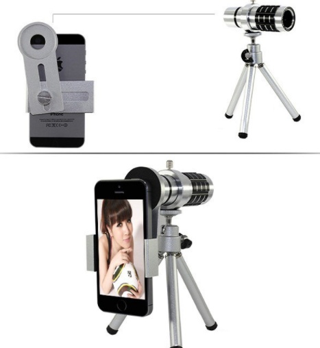 12X mobile telescope general 12 times long focal camera lens with three foot travel universal universal omnipotent - Image 3