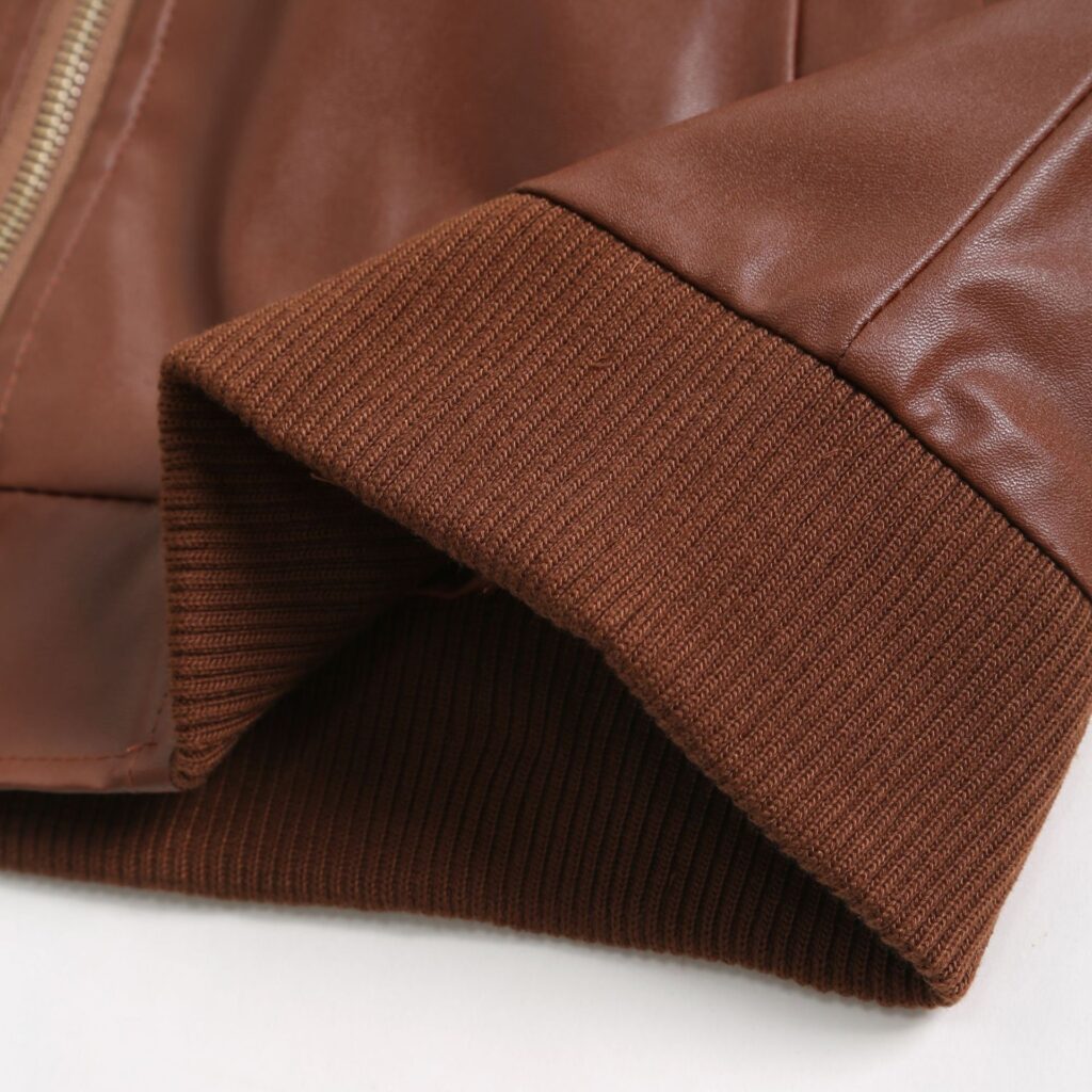 Mens Winter Warm Zip-Up Stand Collar Slim-Fit Leather Jacket Coats