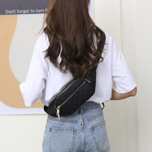 Rhombus Fanny Packs For Women Crossbody Waist Bags For Sports Hiking Cycling Running - Image 7
